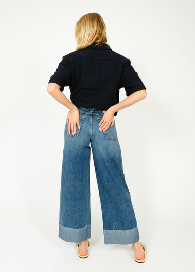 R&B Sofie Crop Cuff Jean in Pebbles