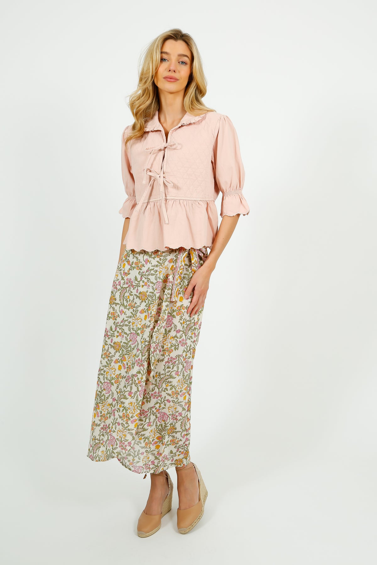 S&M Heidi Blouse in Pink Dawn