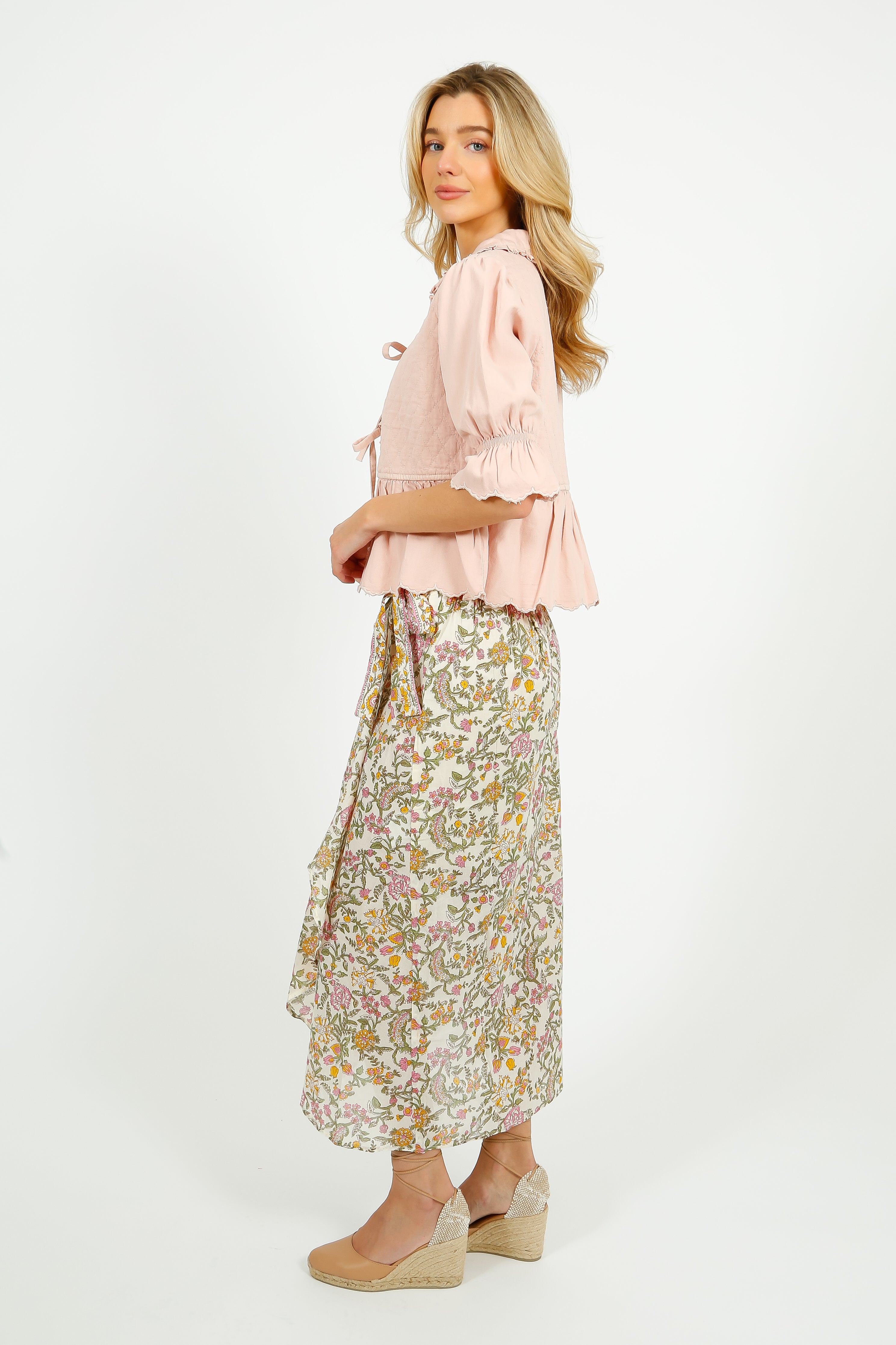 S&M Heidi Blouse in Pink Dawn
