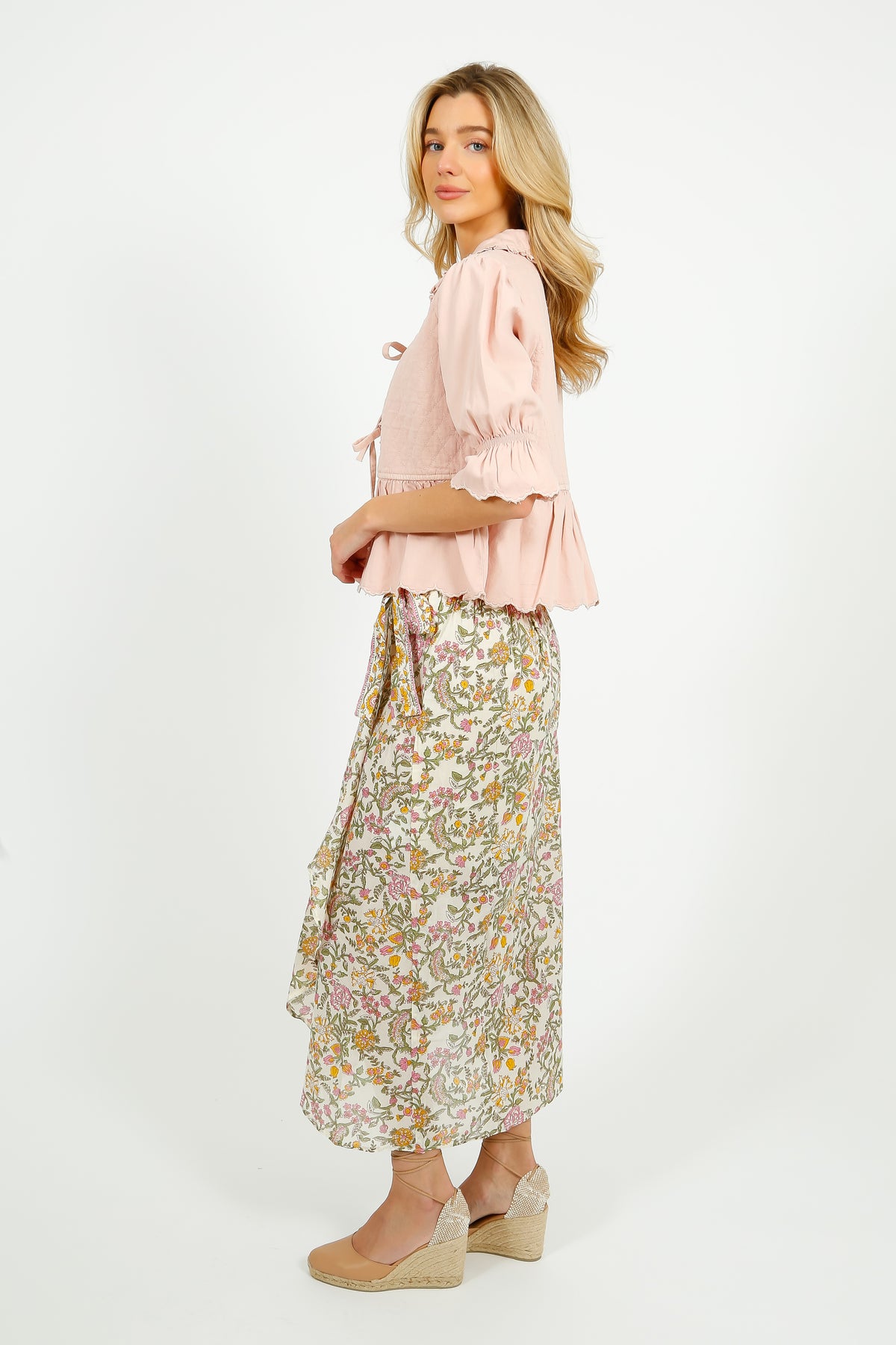 S&M Heidi Blouse in Pink Dawn