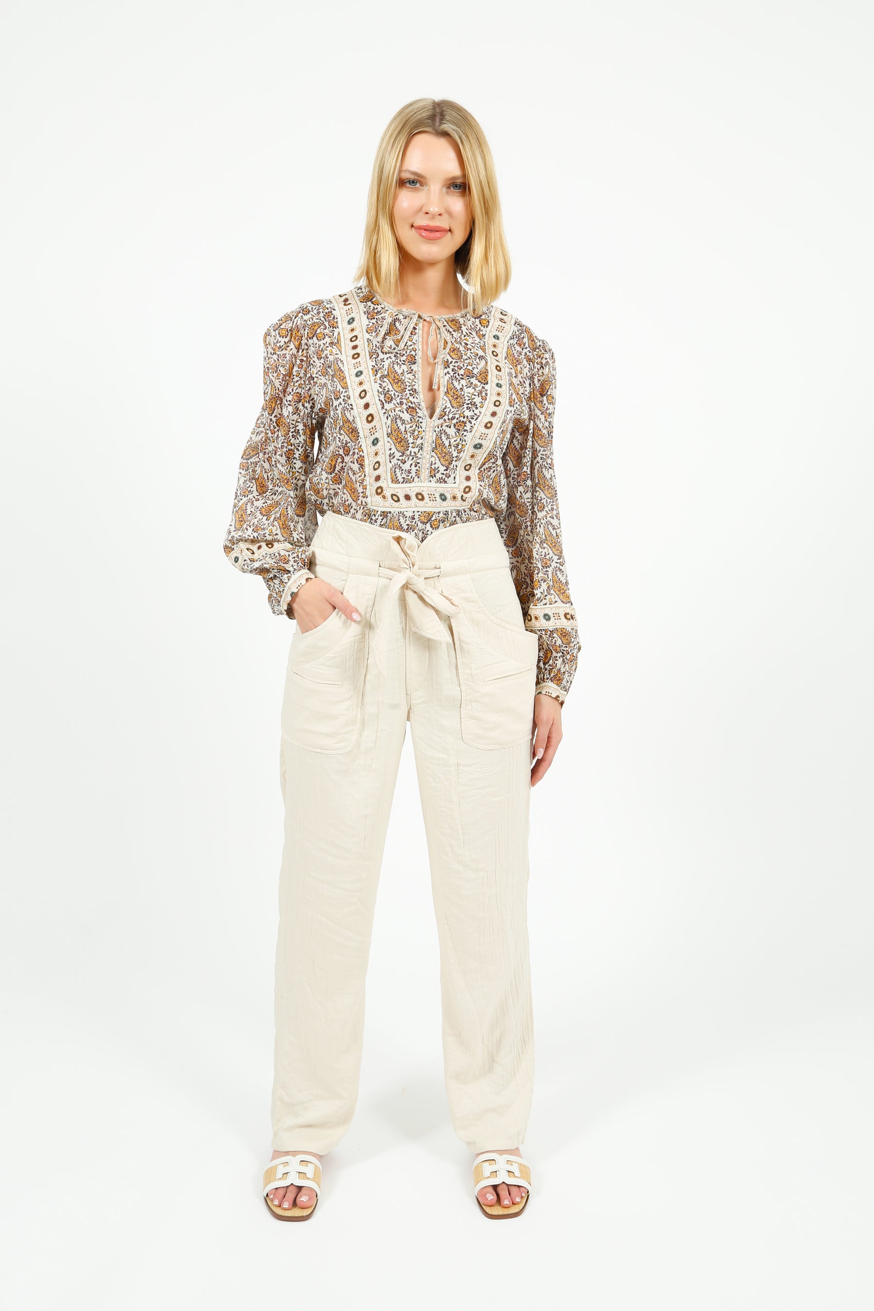 Marant Etoile Serida Trousers in Ecru