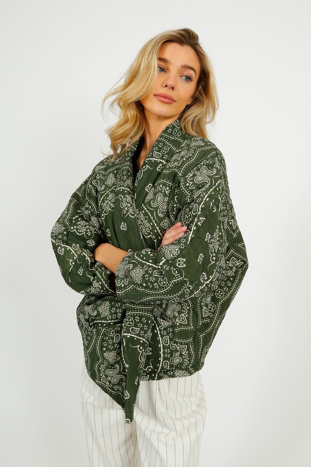 Aokyanos Chicago Bandana Jacket in Khaki