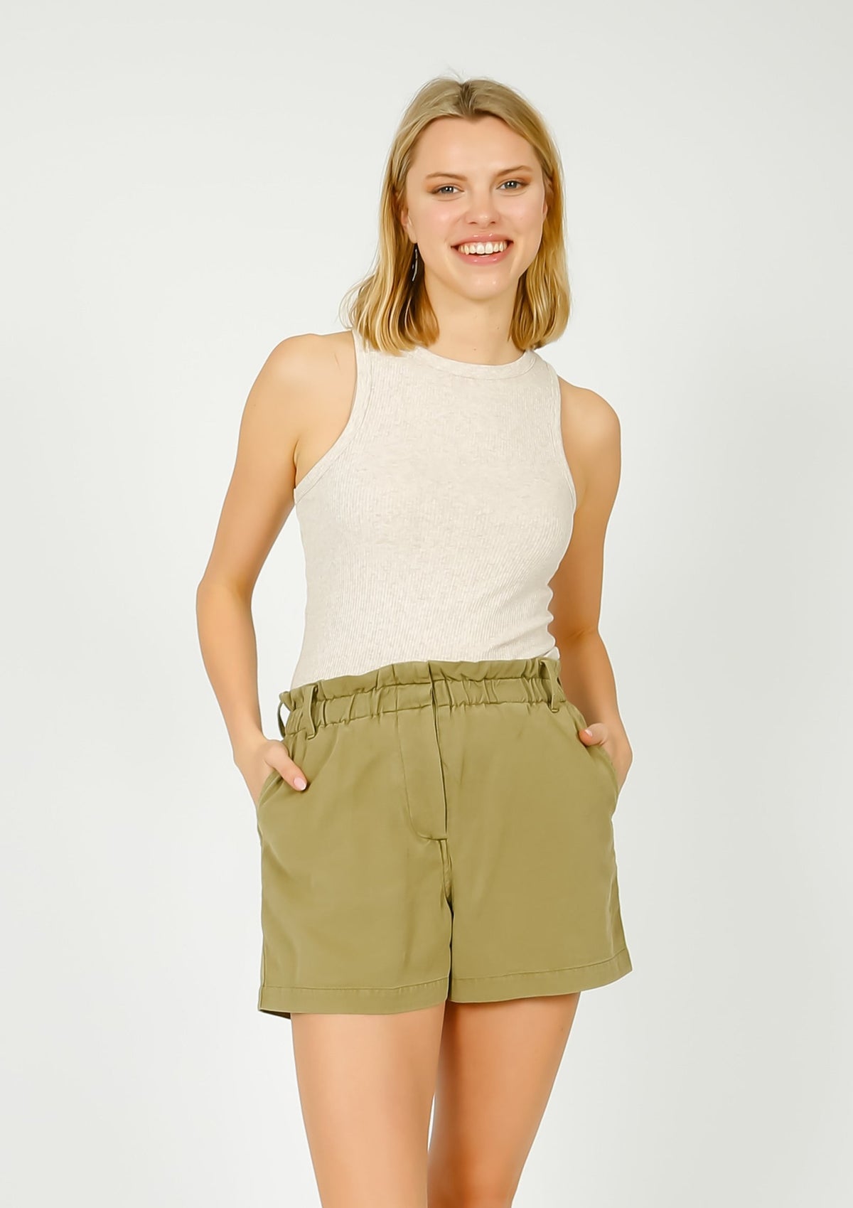 SLF Anna Knit Tank Top in Oatmeal
