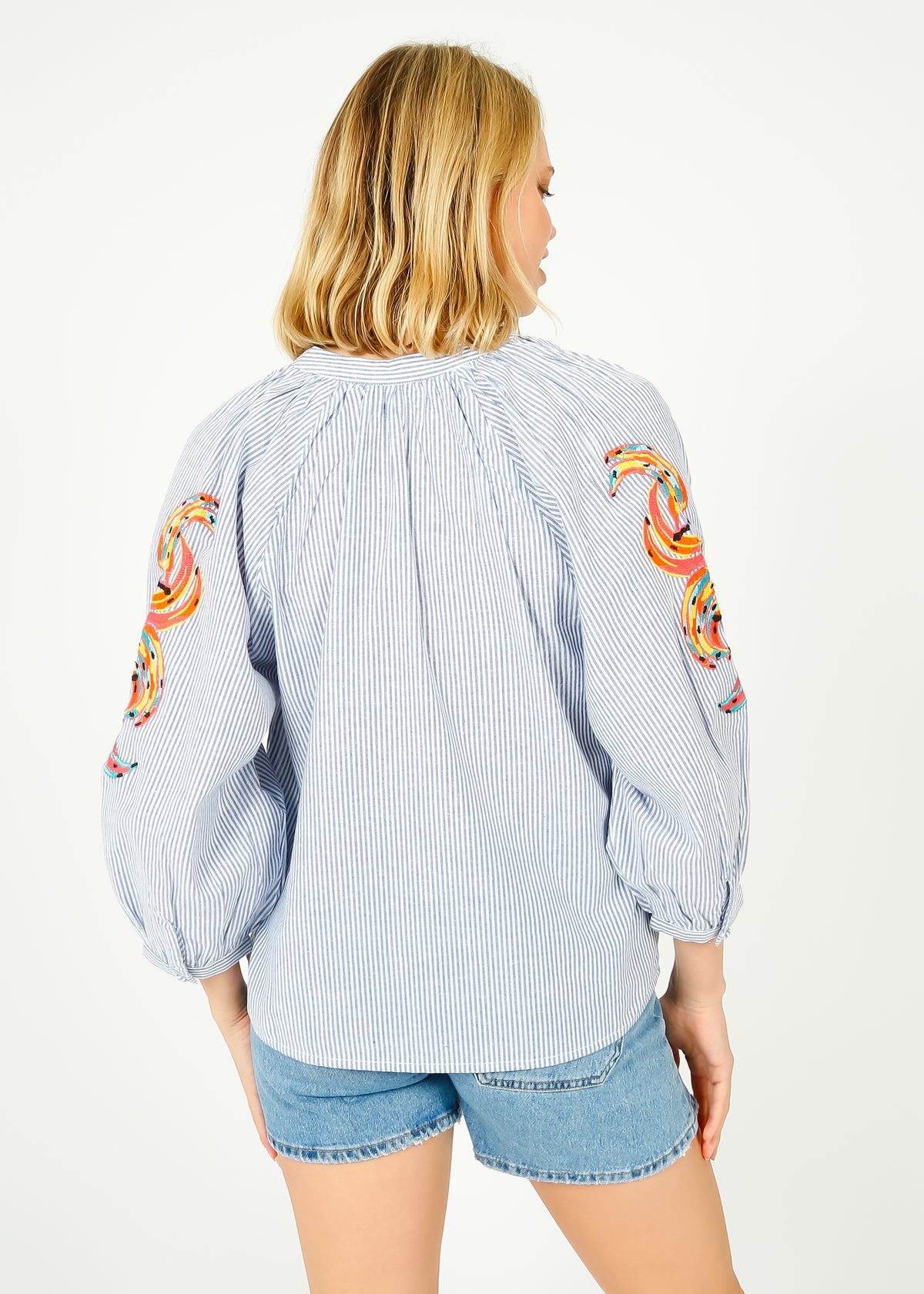 PPL Zion Top in Fruit Salad Blue Stripe