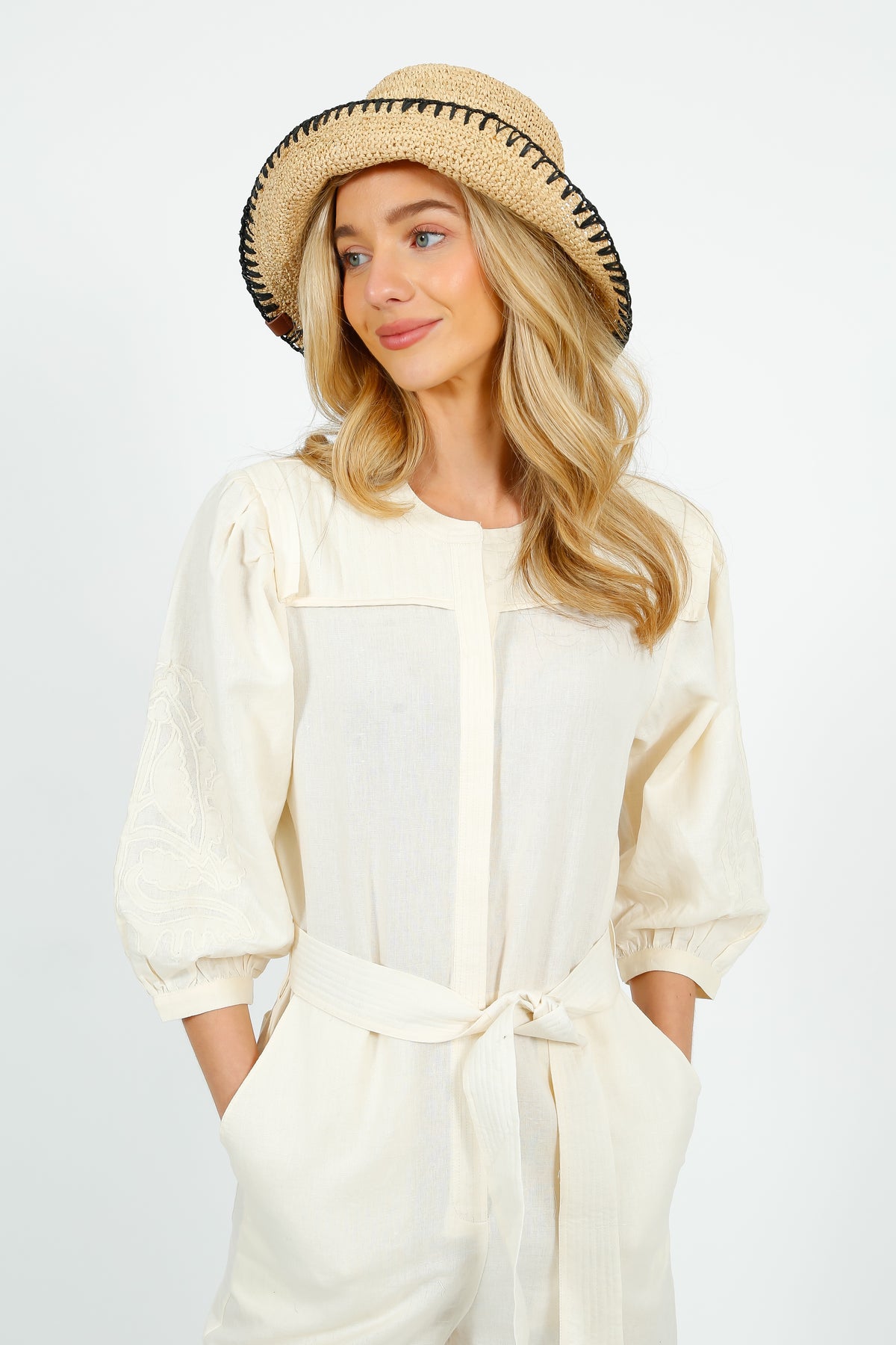 R&B Jade Whipstitch Rollable Hat