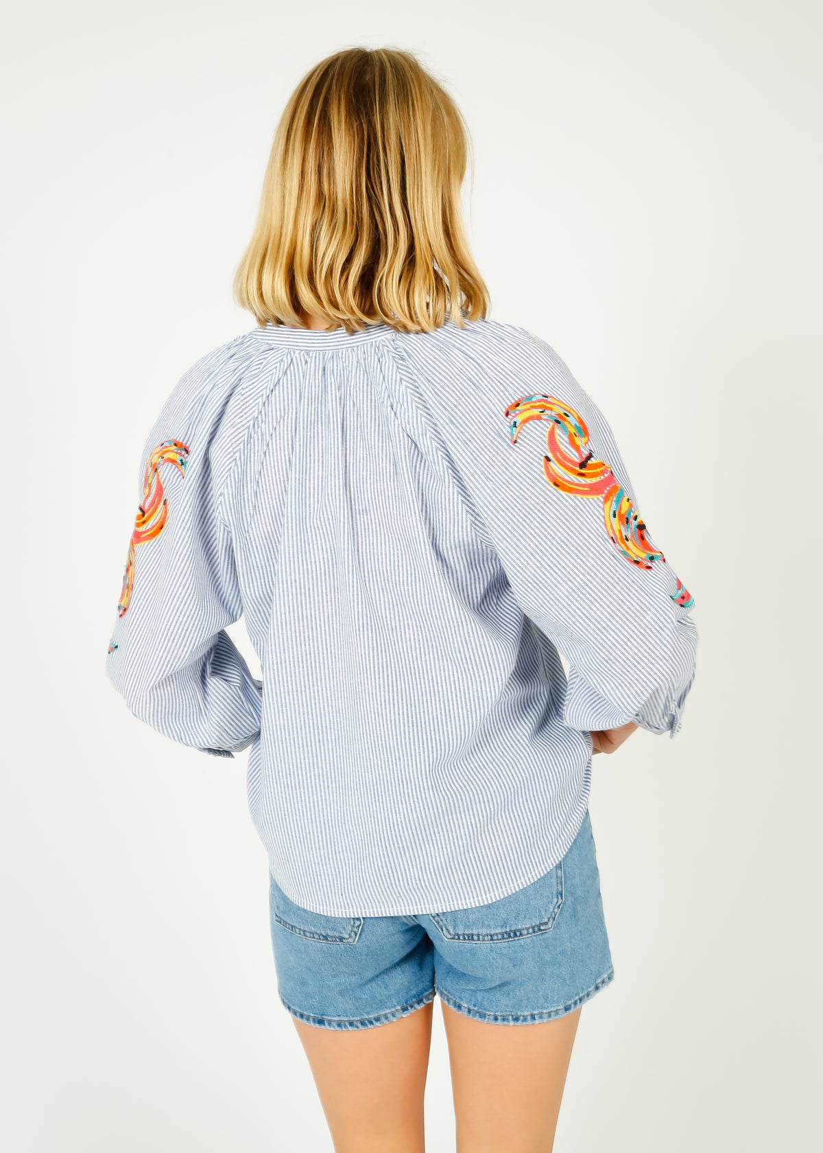 PPL Zion Top in Fruit Salad Blue Stripe