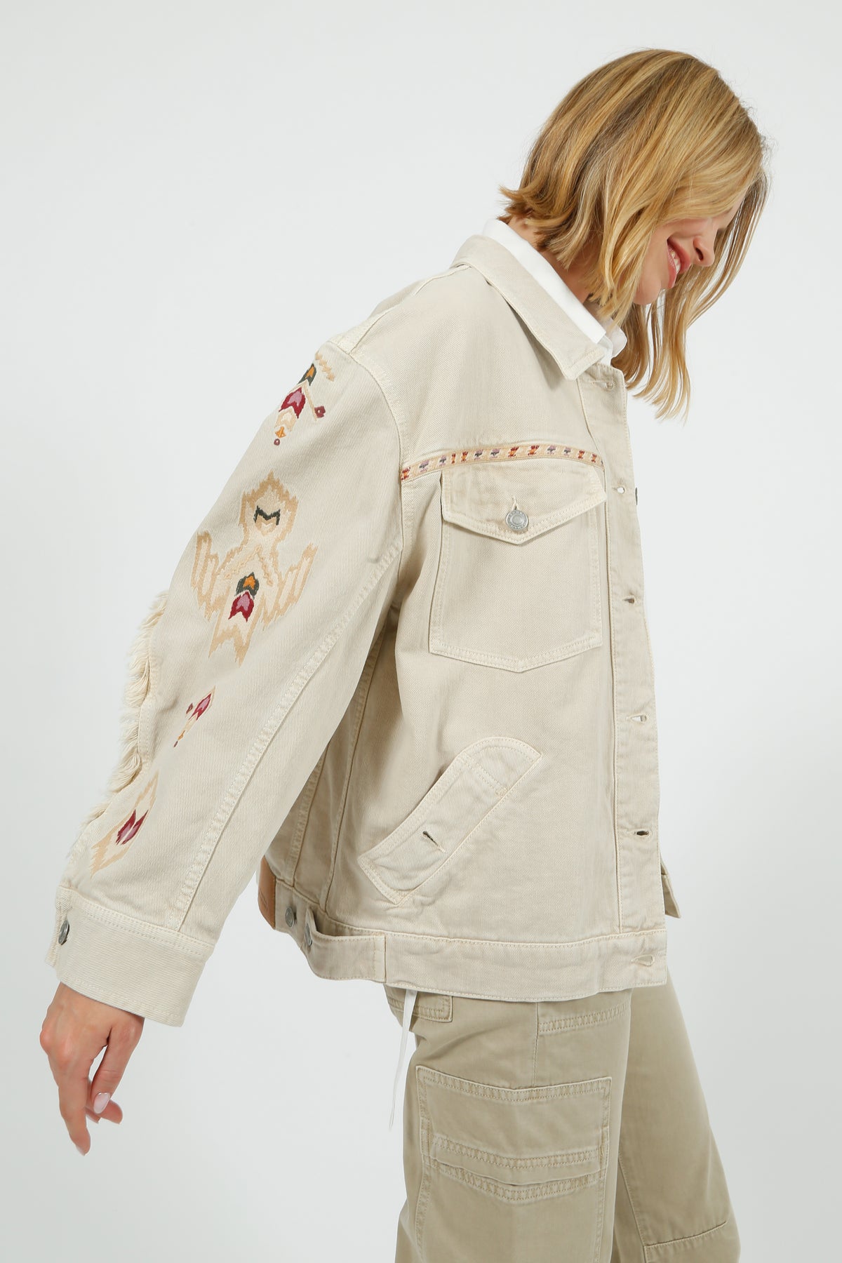Marant Etoile Manona Jacket in Ecru