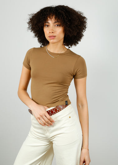 R&B Luca Baby Tee in Khaki