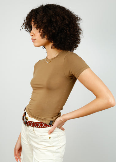 R&B Luca Baby Tee in Khaki