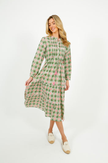 DREAM Corfu Dress in Pelican Coral