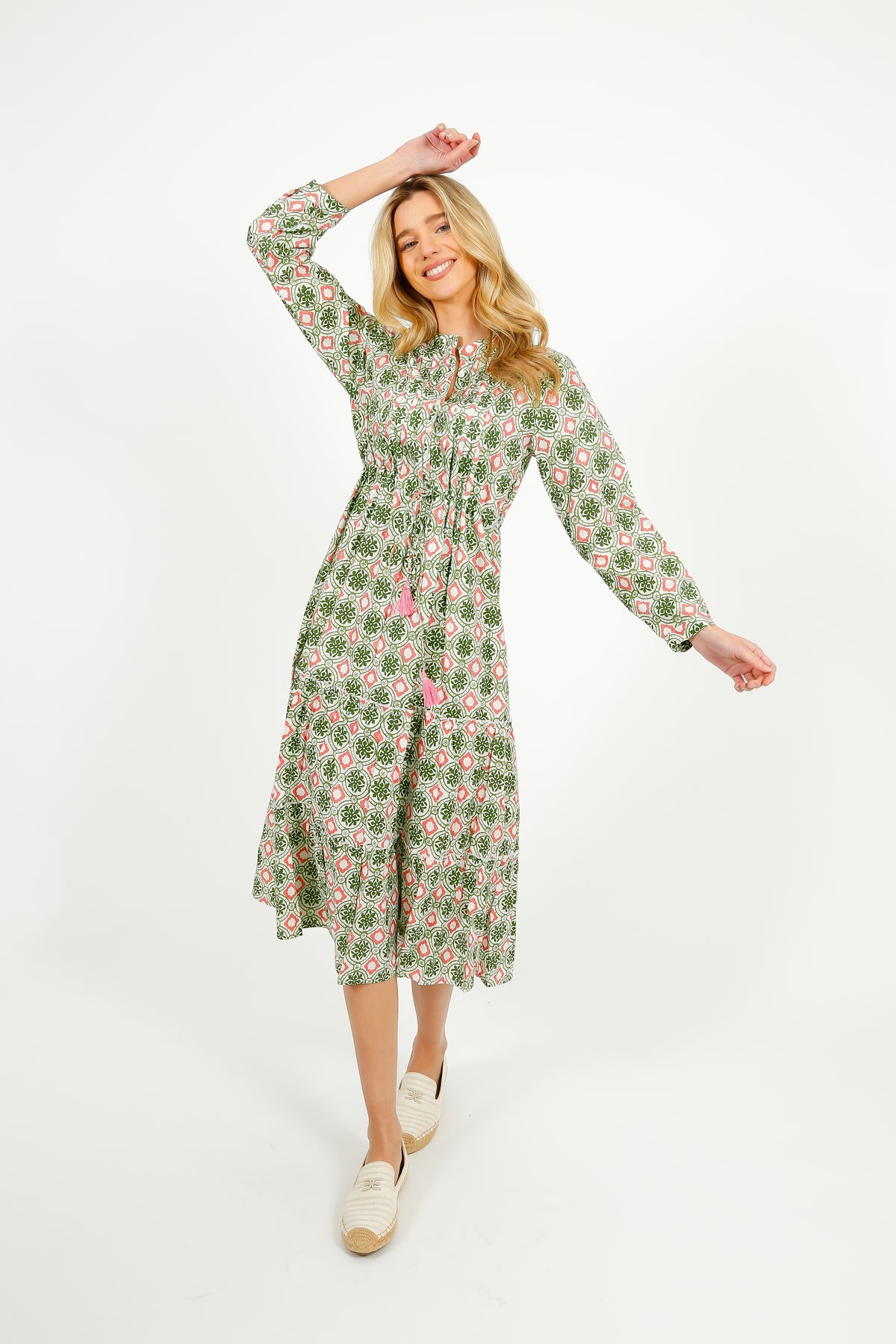 DREAM Corfu Dress in Pelican Coral