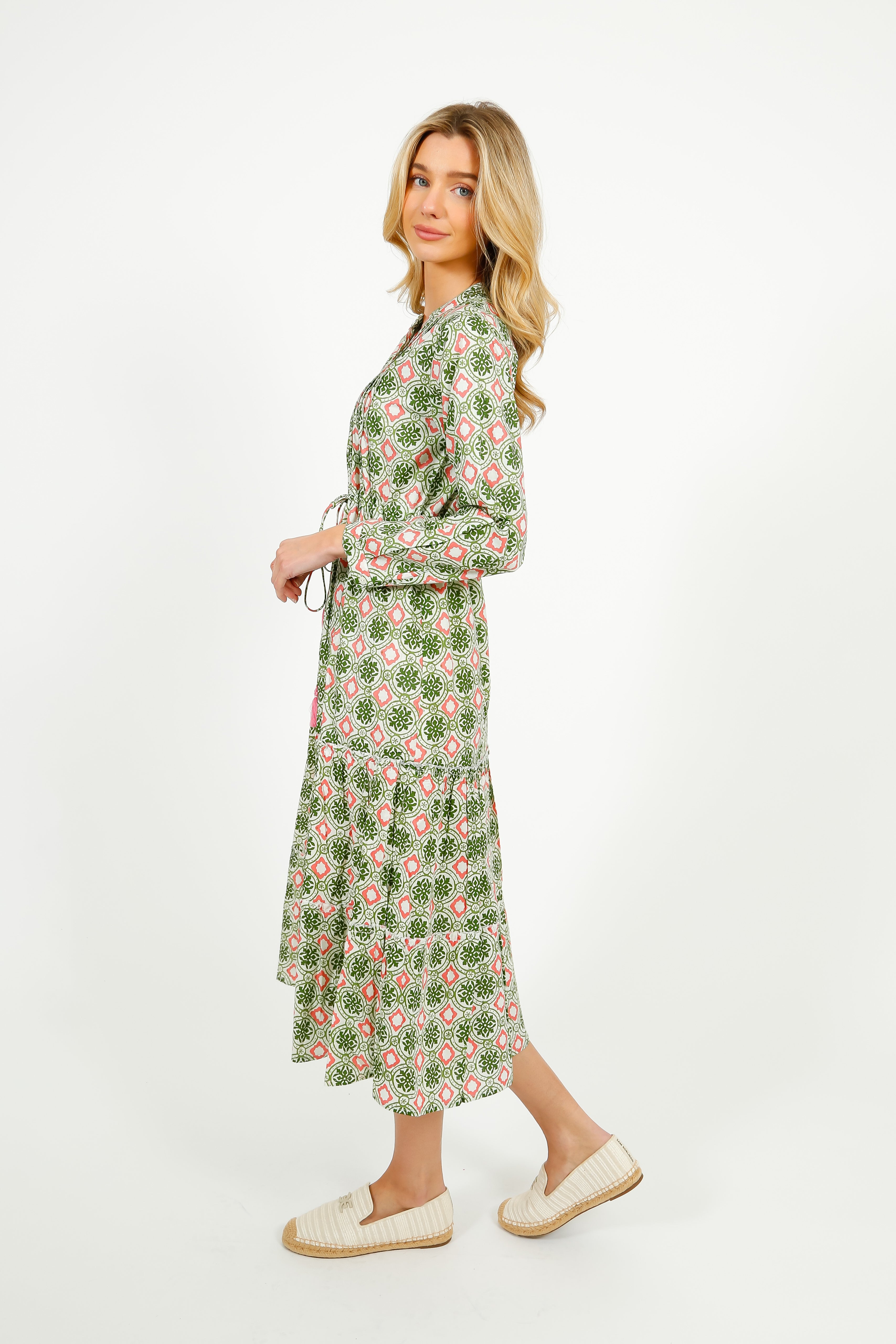 DREAM Corfu Dress in Pelican Coral