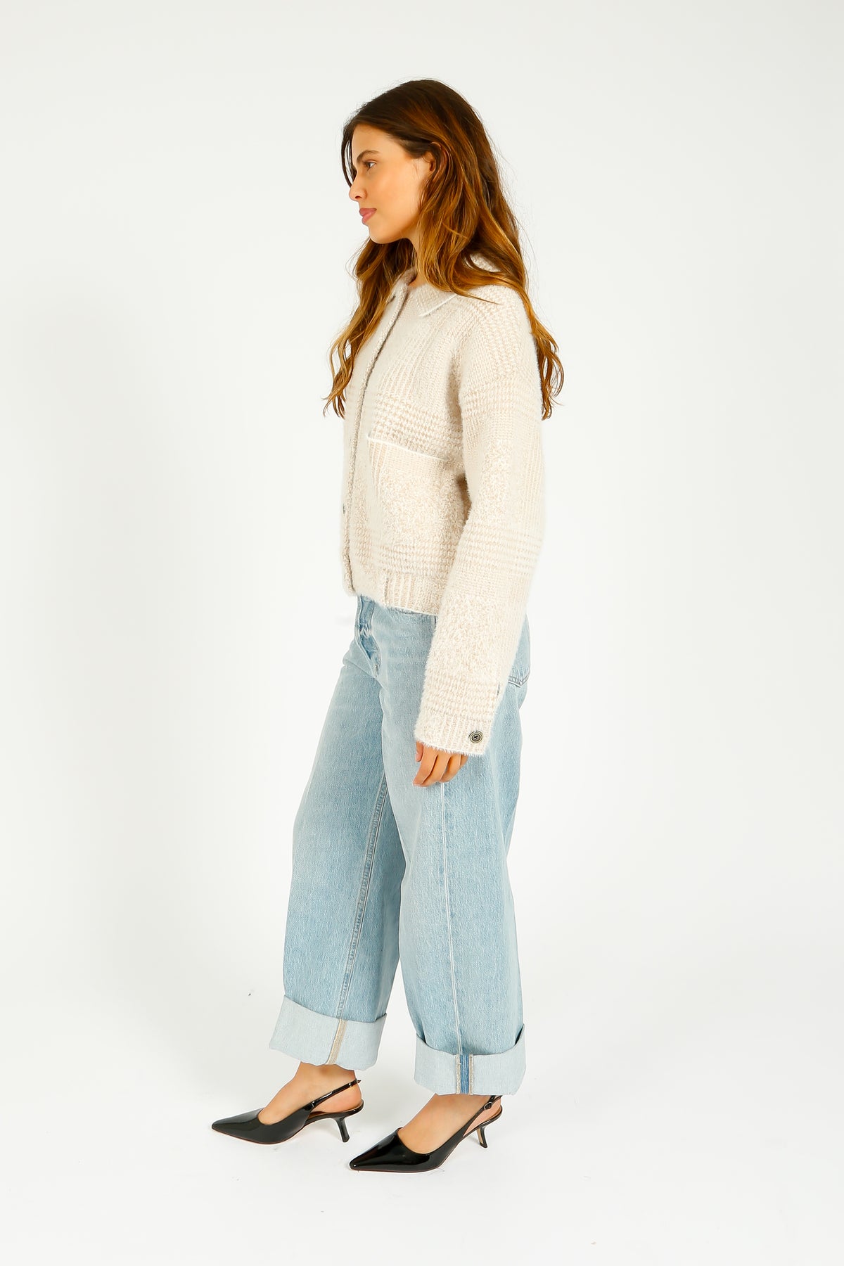 R&P Bubbly Jacket in Stone Check