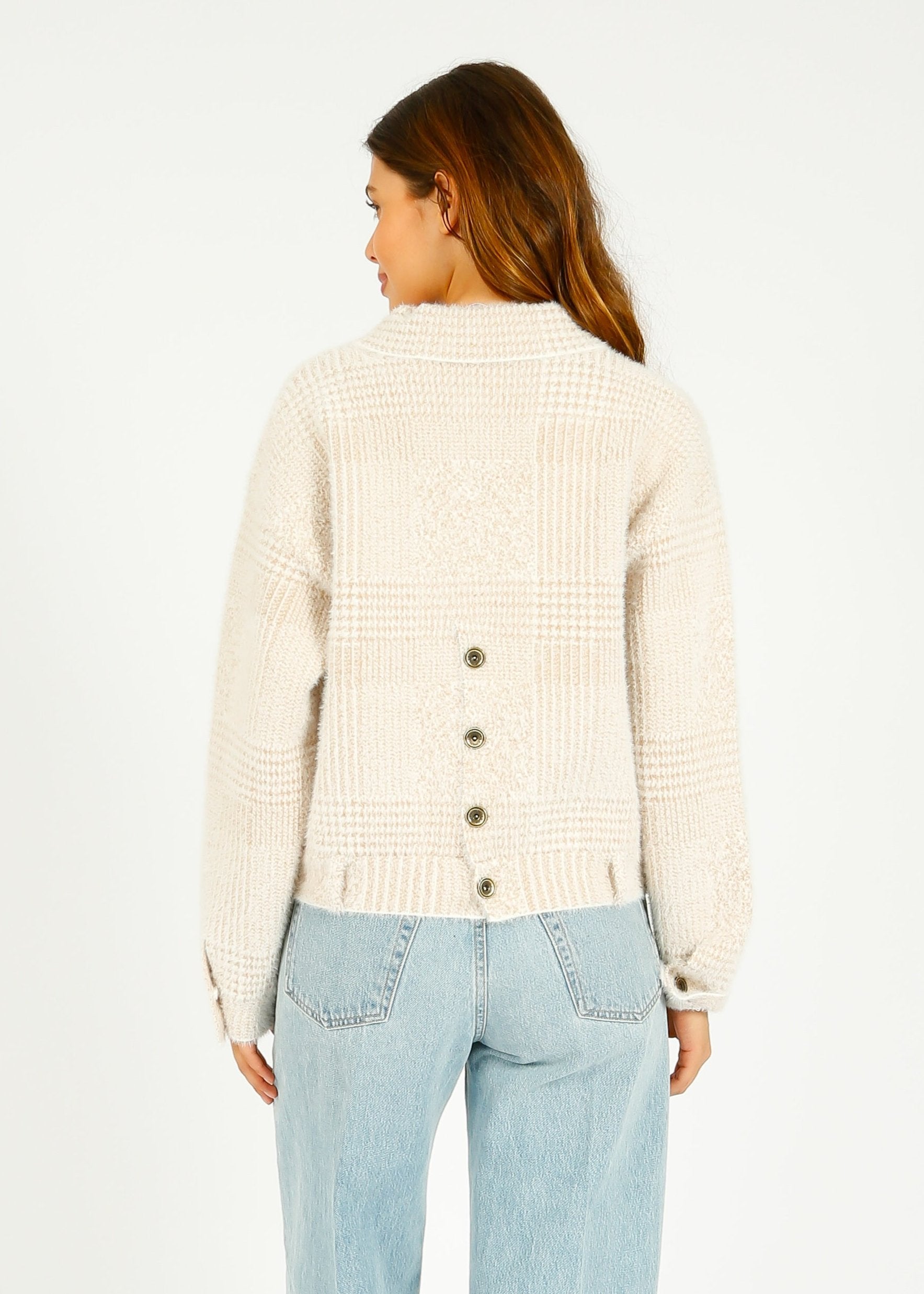 R&P Bubbly Jacket in Stone Check