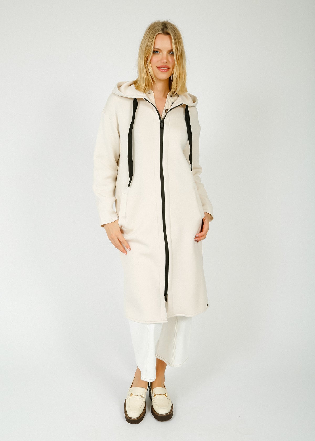 R&P Invasion Hooded coat in Birch