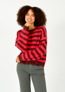 You added <b><u>AV Bymi Stripe Knit in Bordeaux, Hortensia</u></b> to your cart.