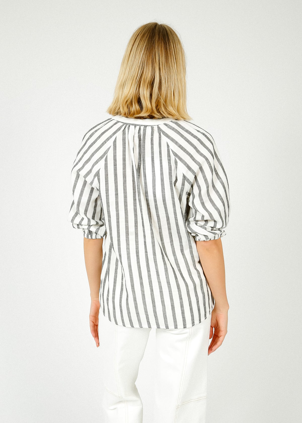 SLF Alberta Stripe Shirt in Black, White