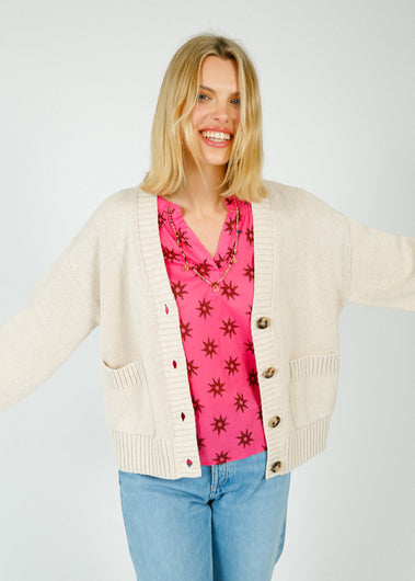 SLF Jill Knit Cardi in Birch