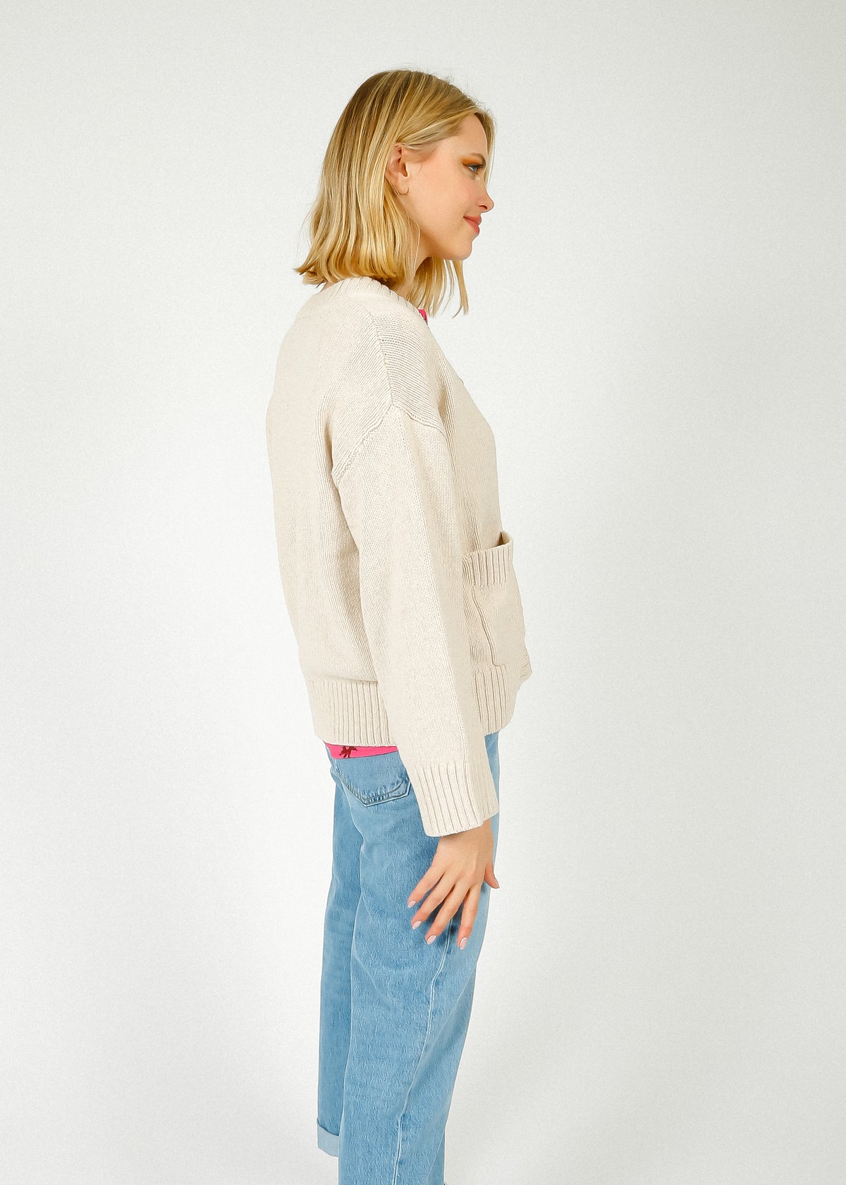 SLF Jill Knit Cardi in Birch