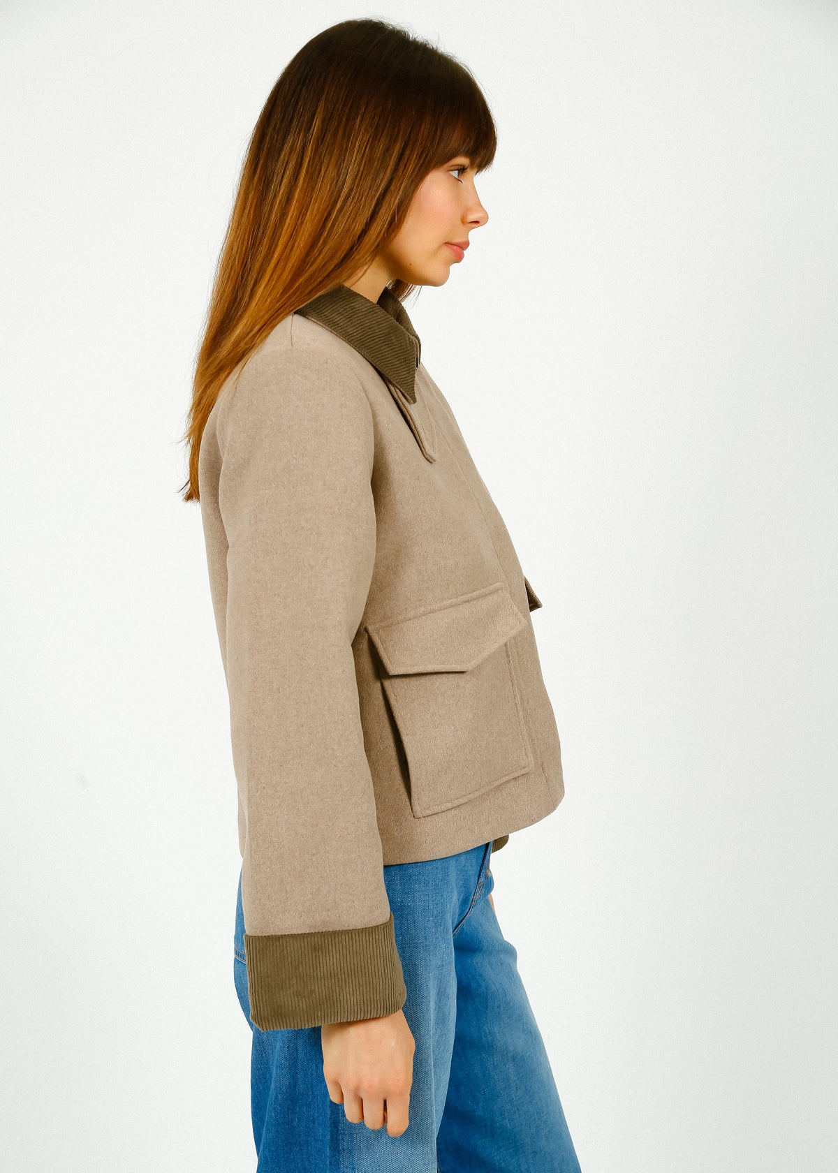 SLF Ashley Wool Jacket in Greige