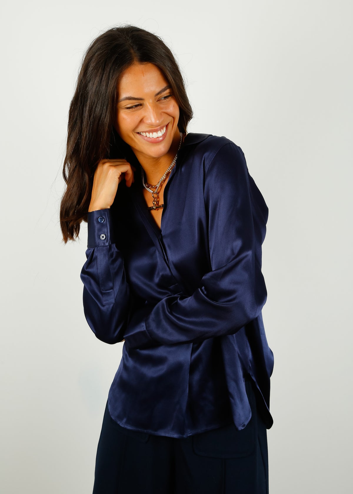 RAILS Nissa Shirt in Navy