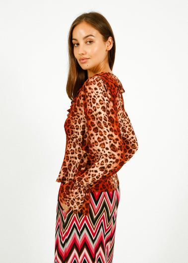 Primrose Park Rosie Top in Leopard