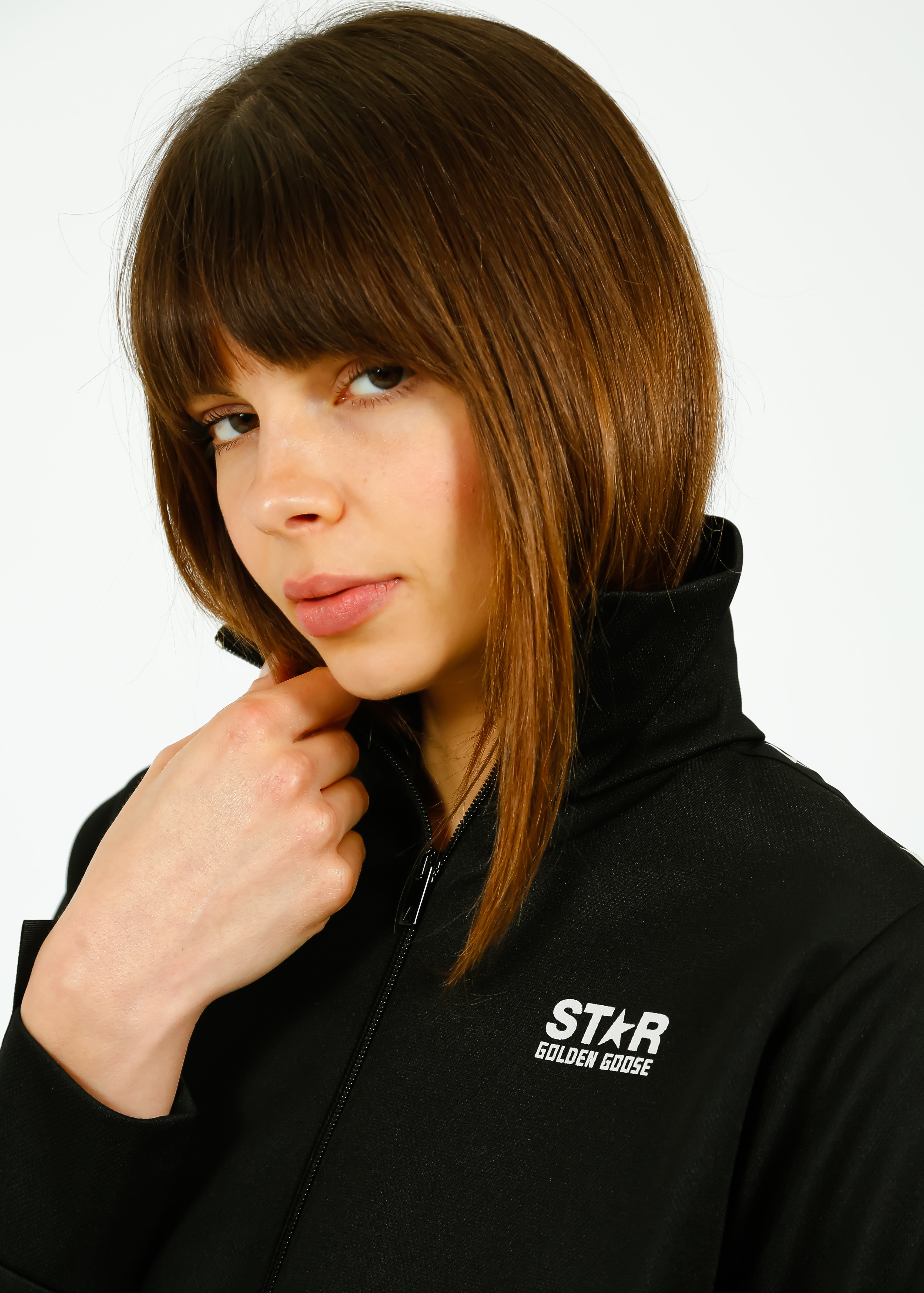 GG Denise Star Track Jacket in Black