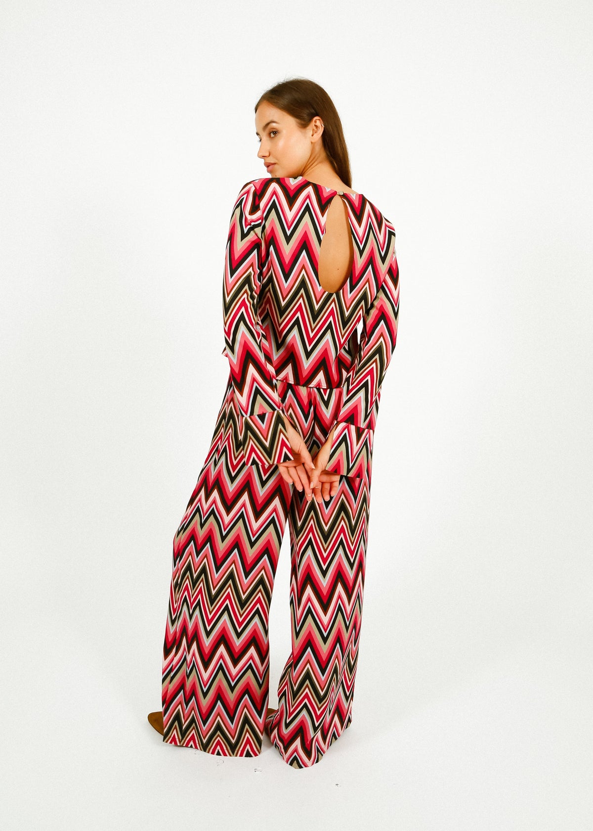 Primrose Park Kylie Trousers in Zig Zag