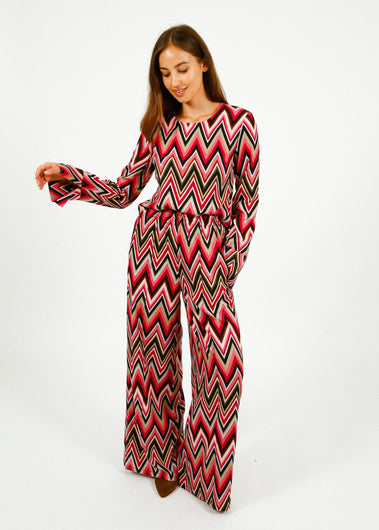 Primrose Park Kylie Trousers in Zig Zag