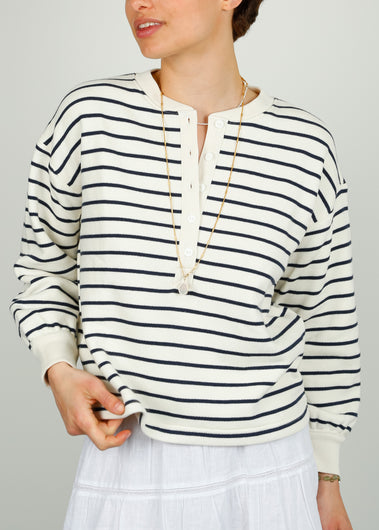 RAILS Joan Top in Sailor Stripe Navy