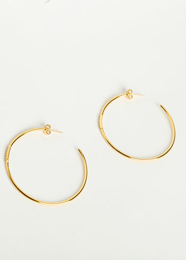 LH Charlie White Zirconium Hoops