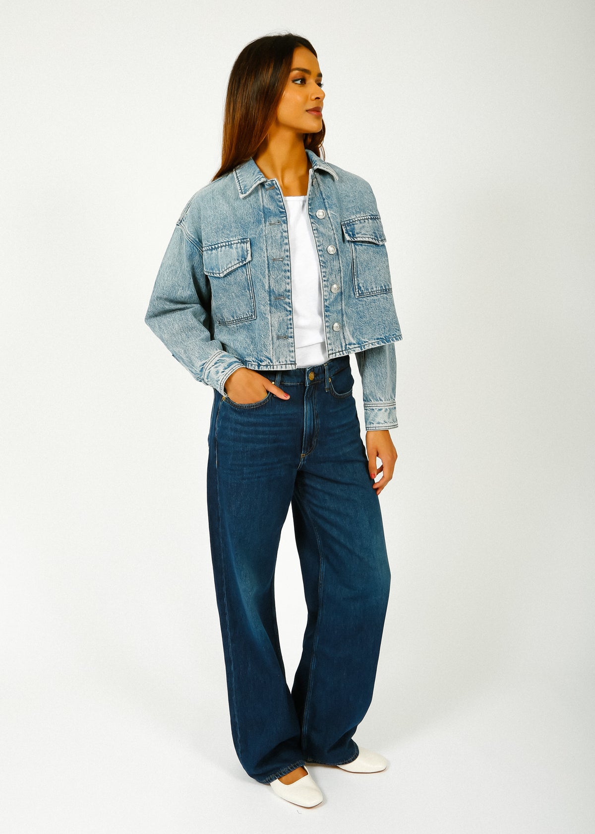 R&B Jaiden Shirt Jacket in Elle