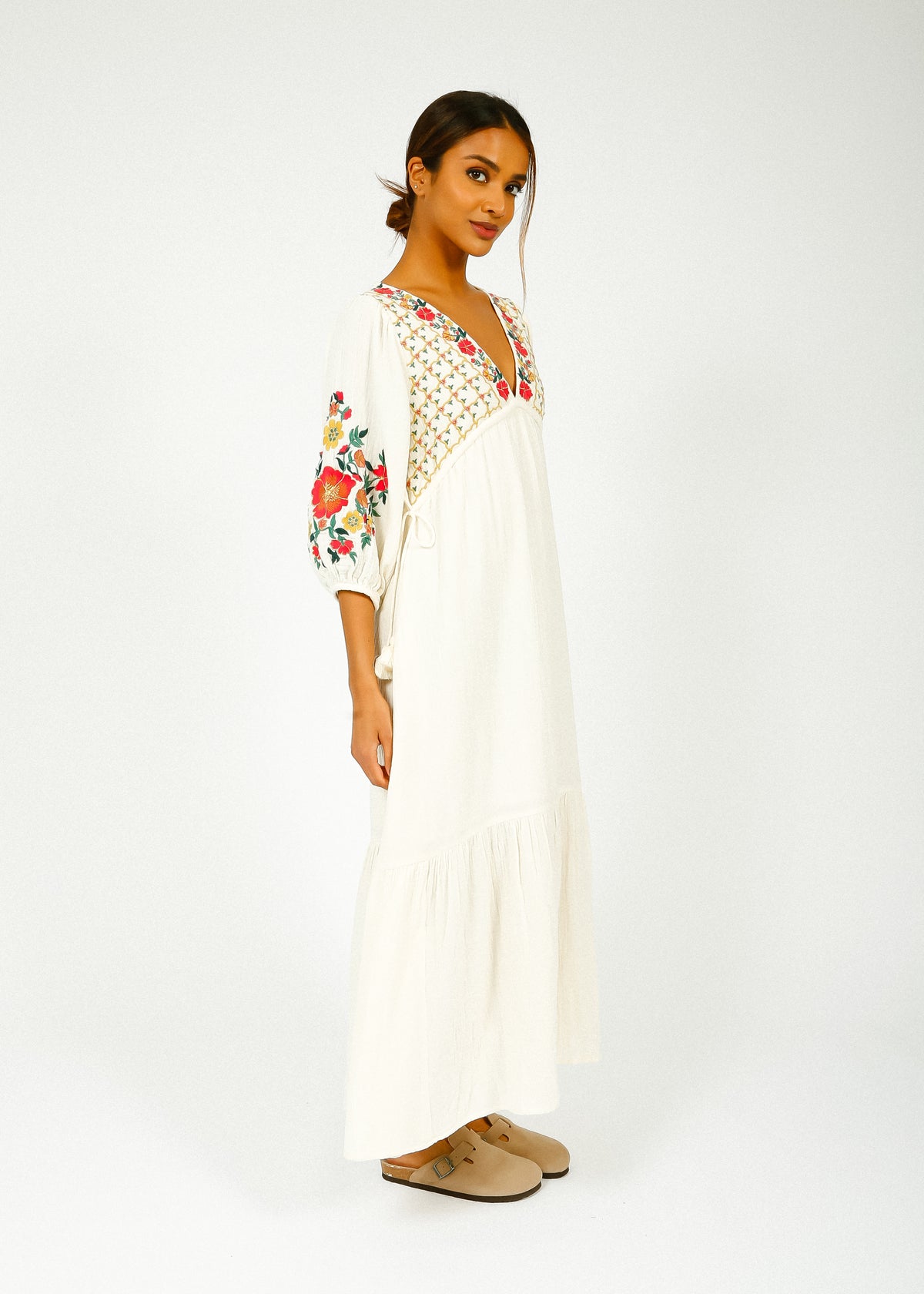 Louise Misha Bali Dress in Off White