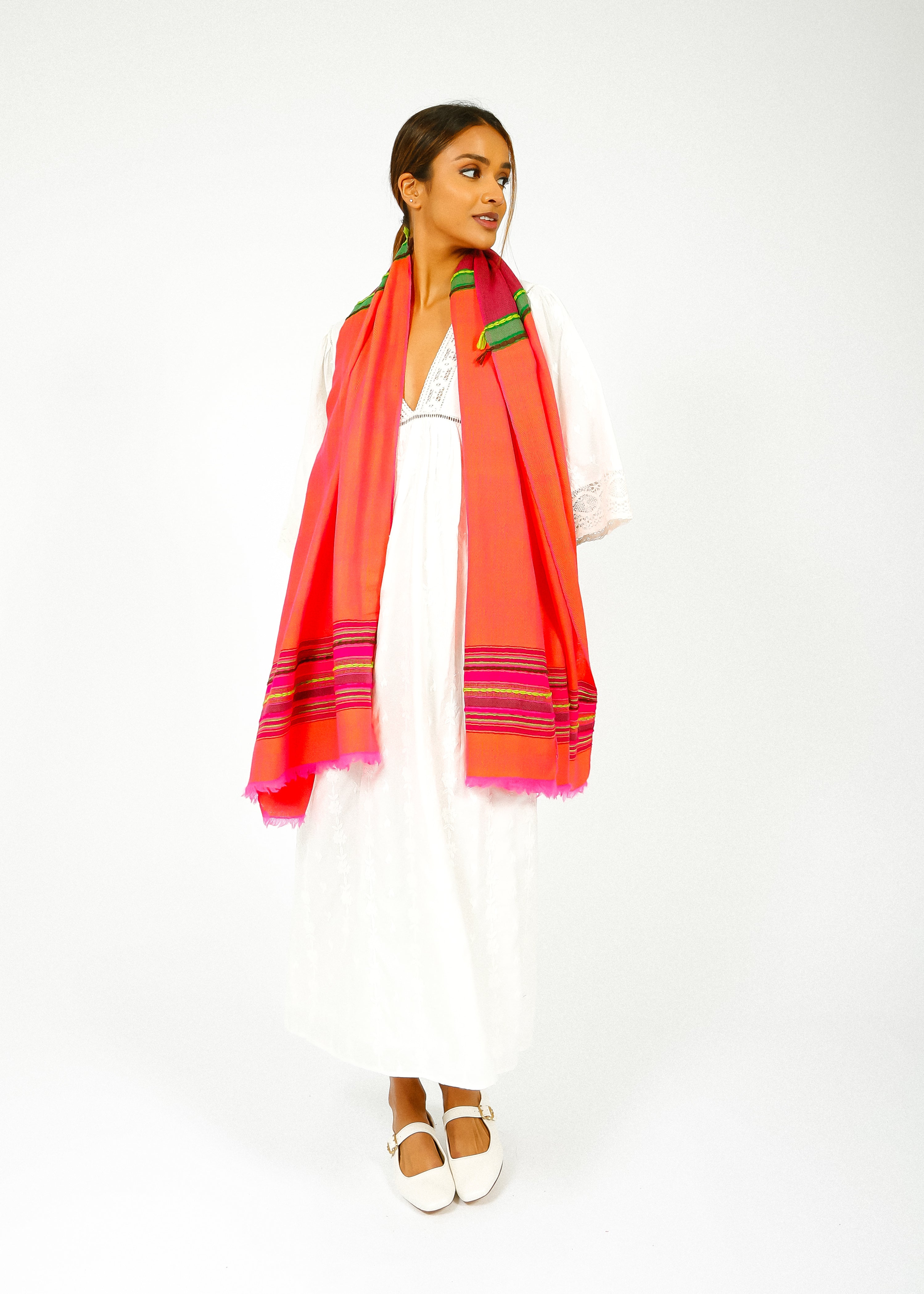 ANNA 003 Himalaya Scarf in Pink