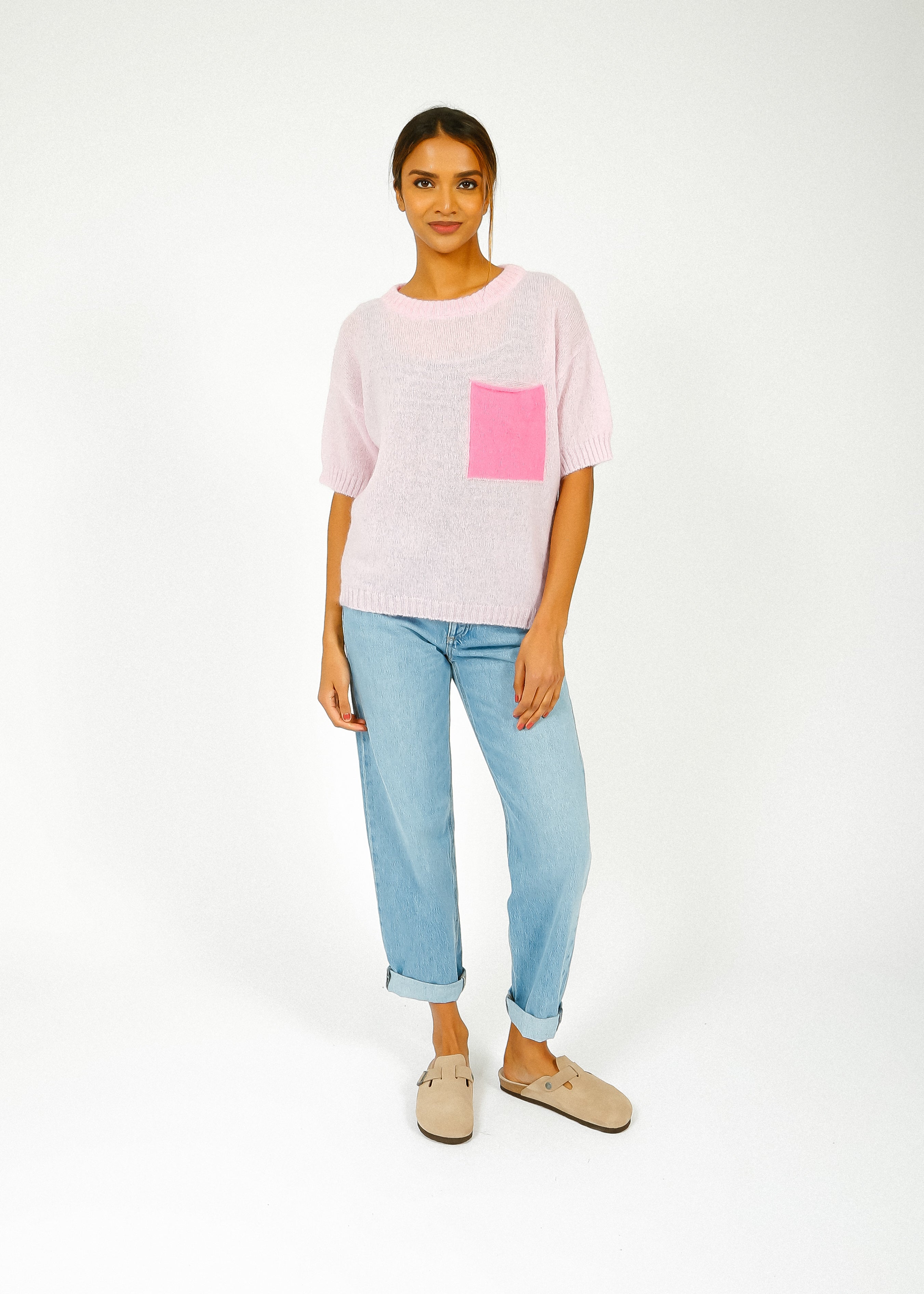 MA Babylo SS Knit in Macaroon
