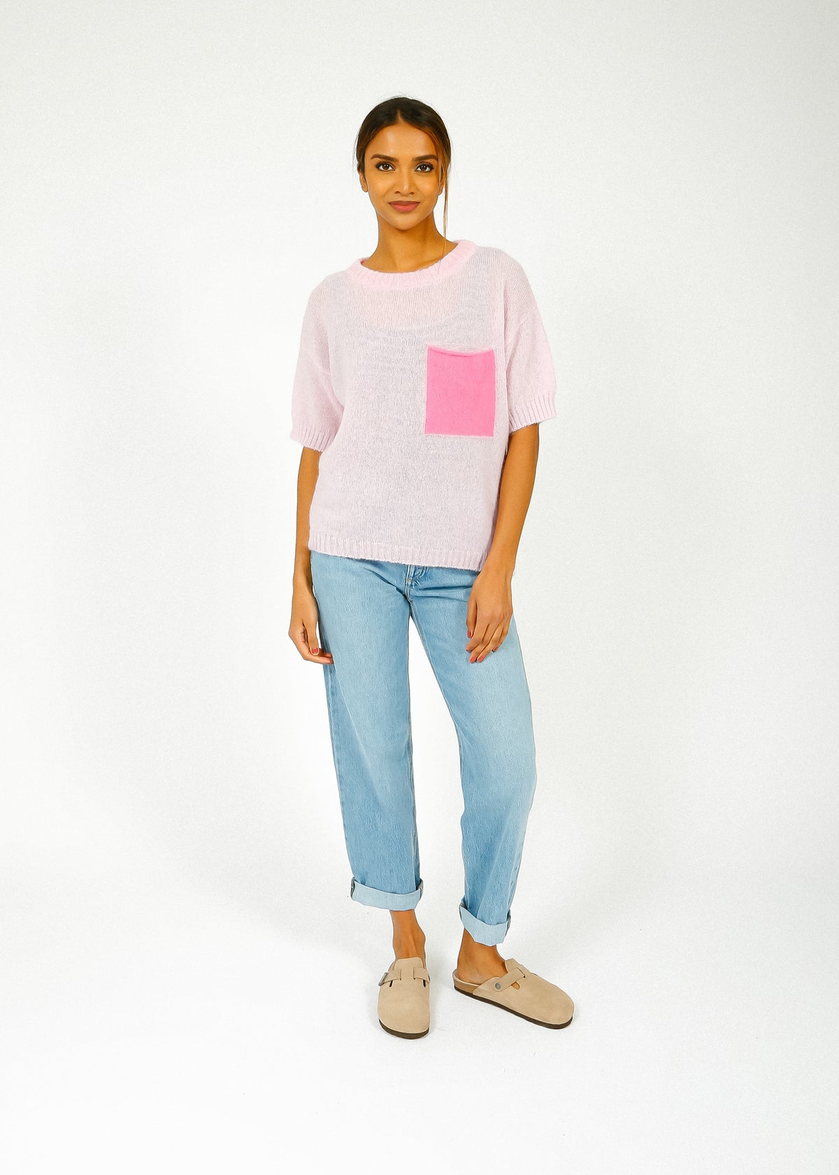 MA Babylo SS Knit in Macaroon