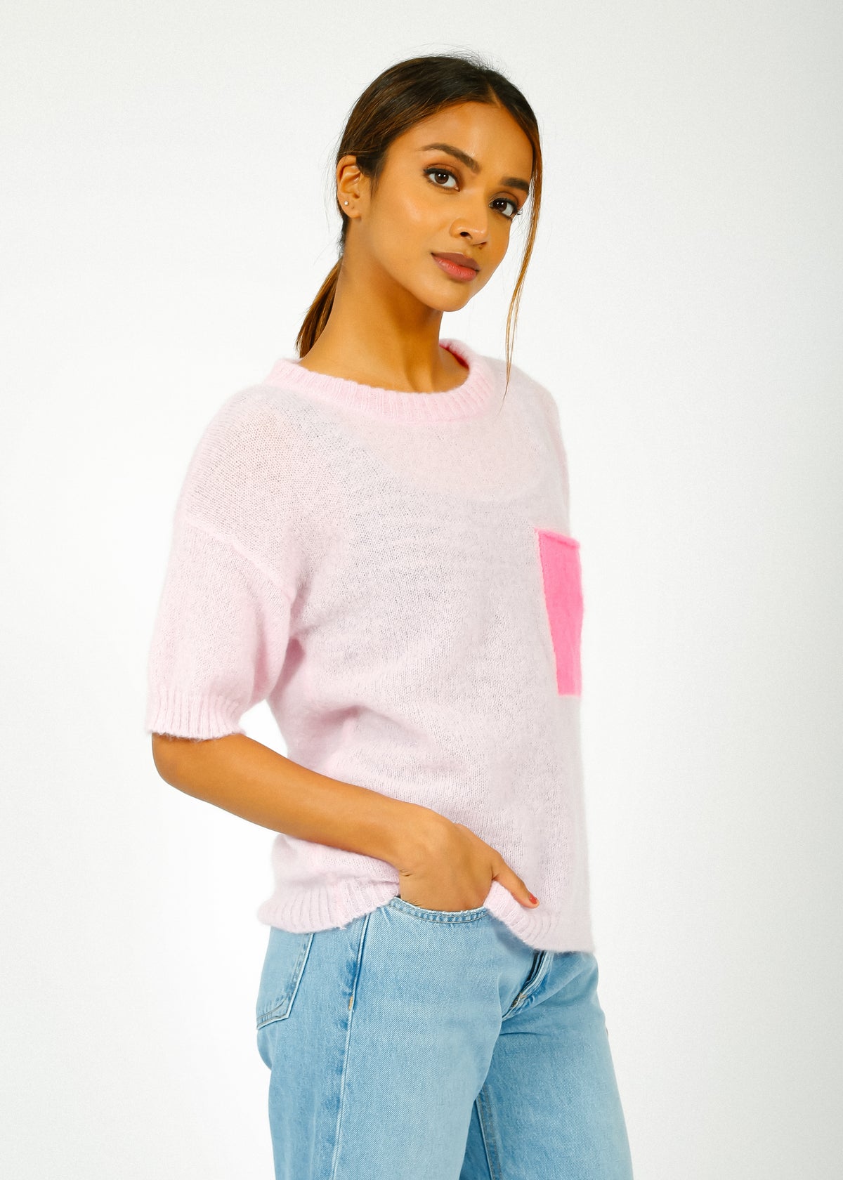 MA Babylo SS Knit in Macaroon