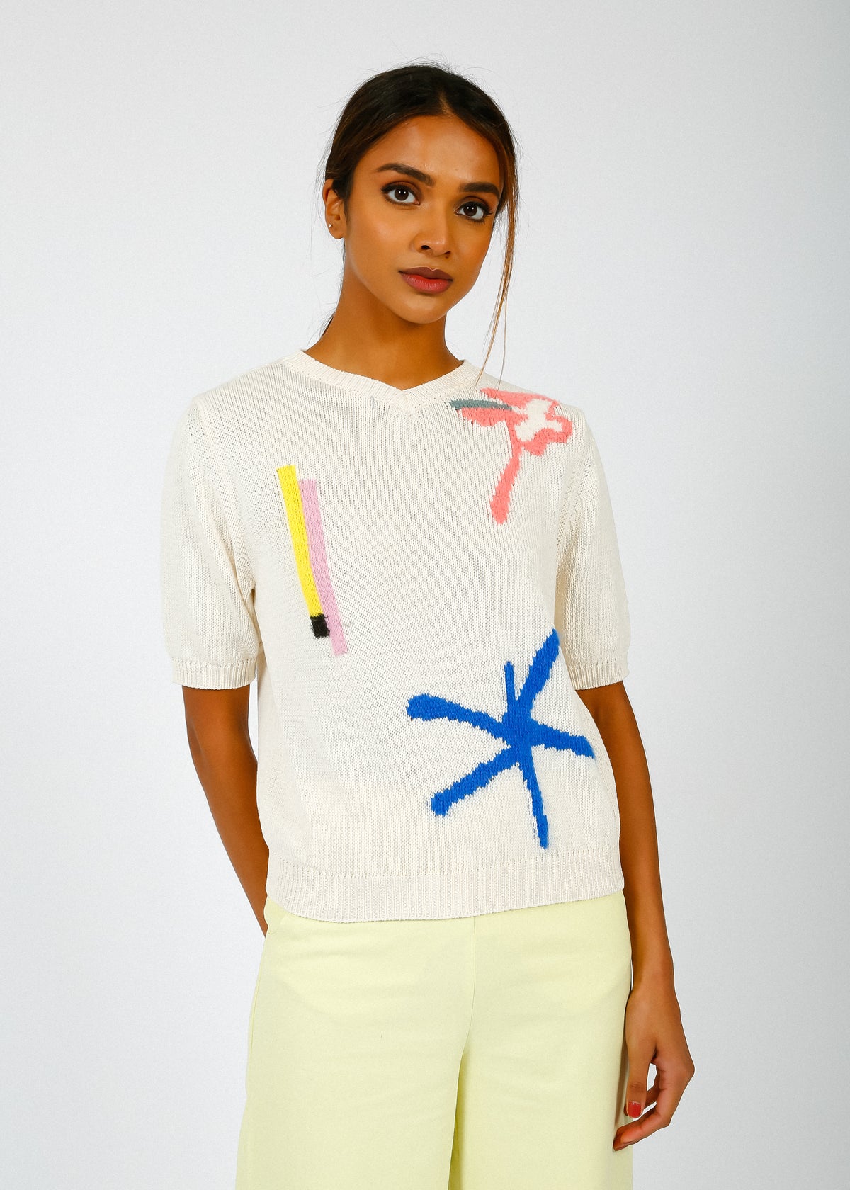 MM Veruska Knit Top in Ivory