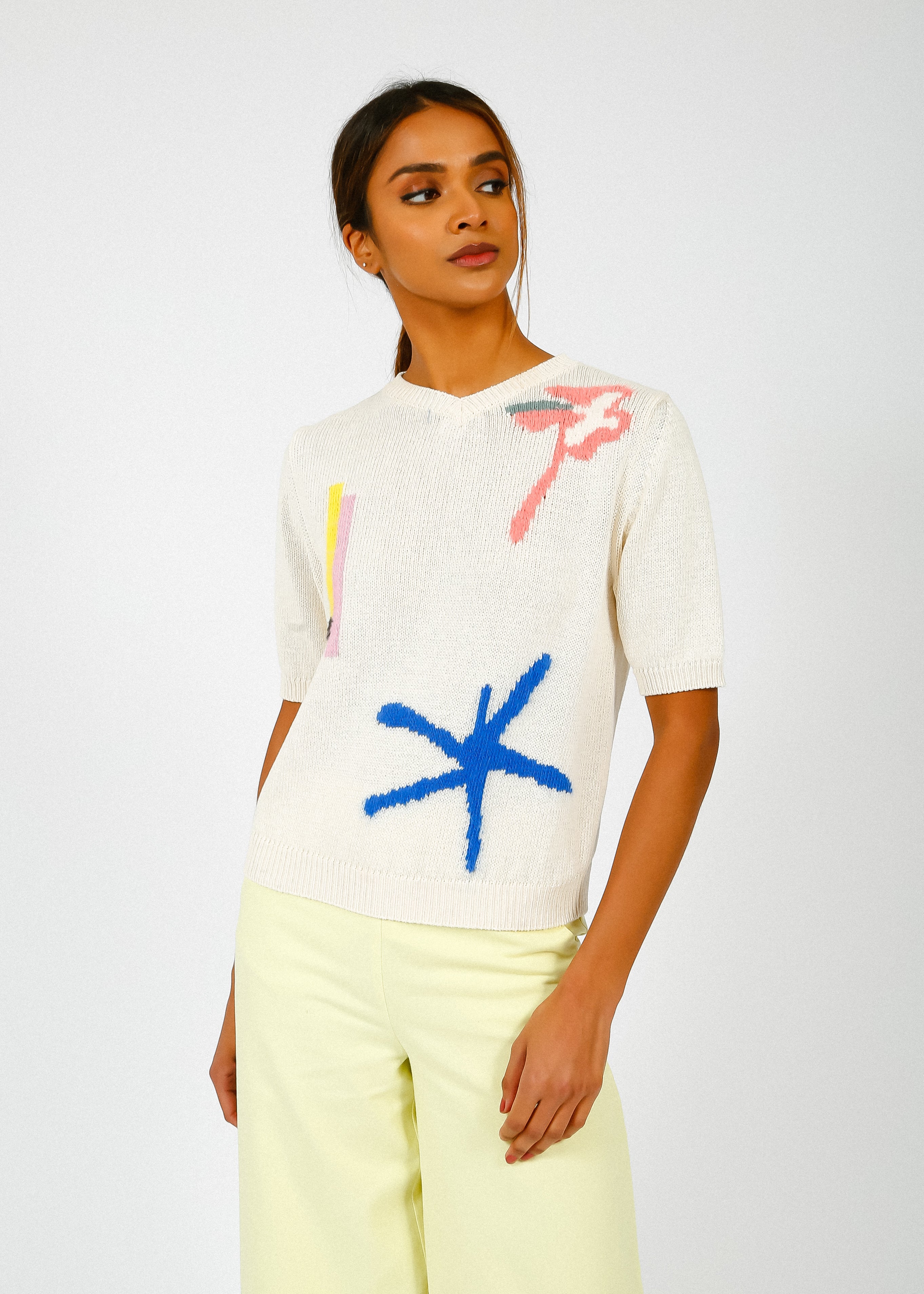MM Veruska Knit Top in Ivory