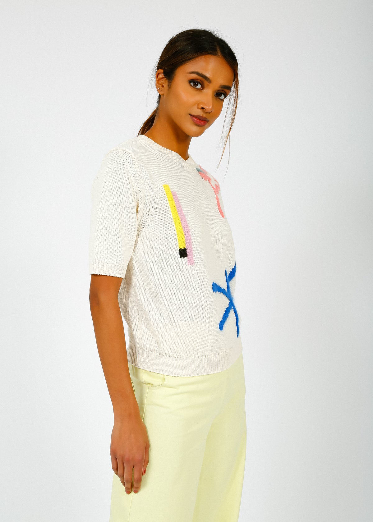 MM Veruska Knit Top in Ivory