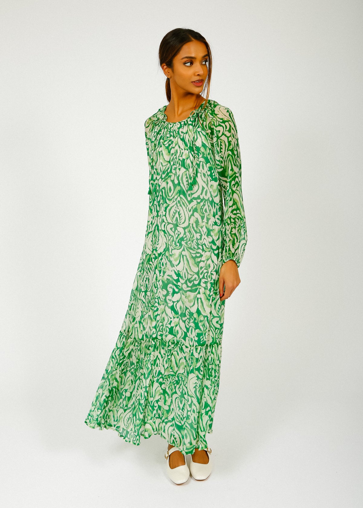 MOLIIN Courtney Dress in Irish Green