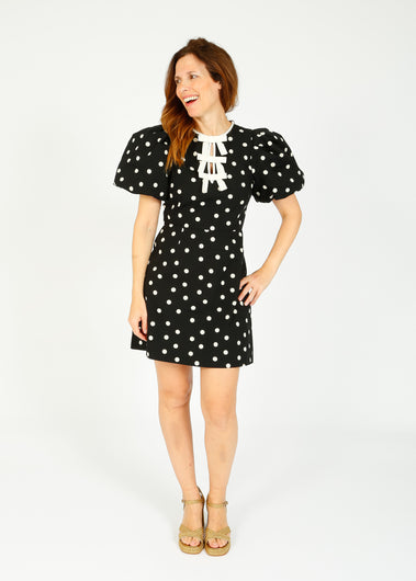 QOA Iris Dress in Polka