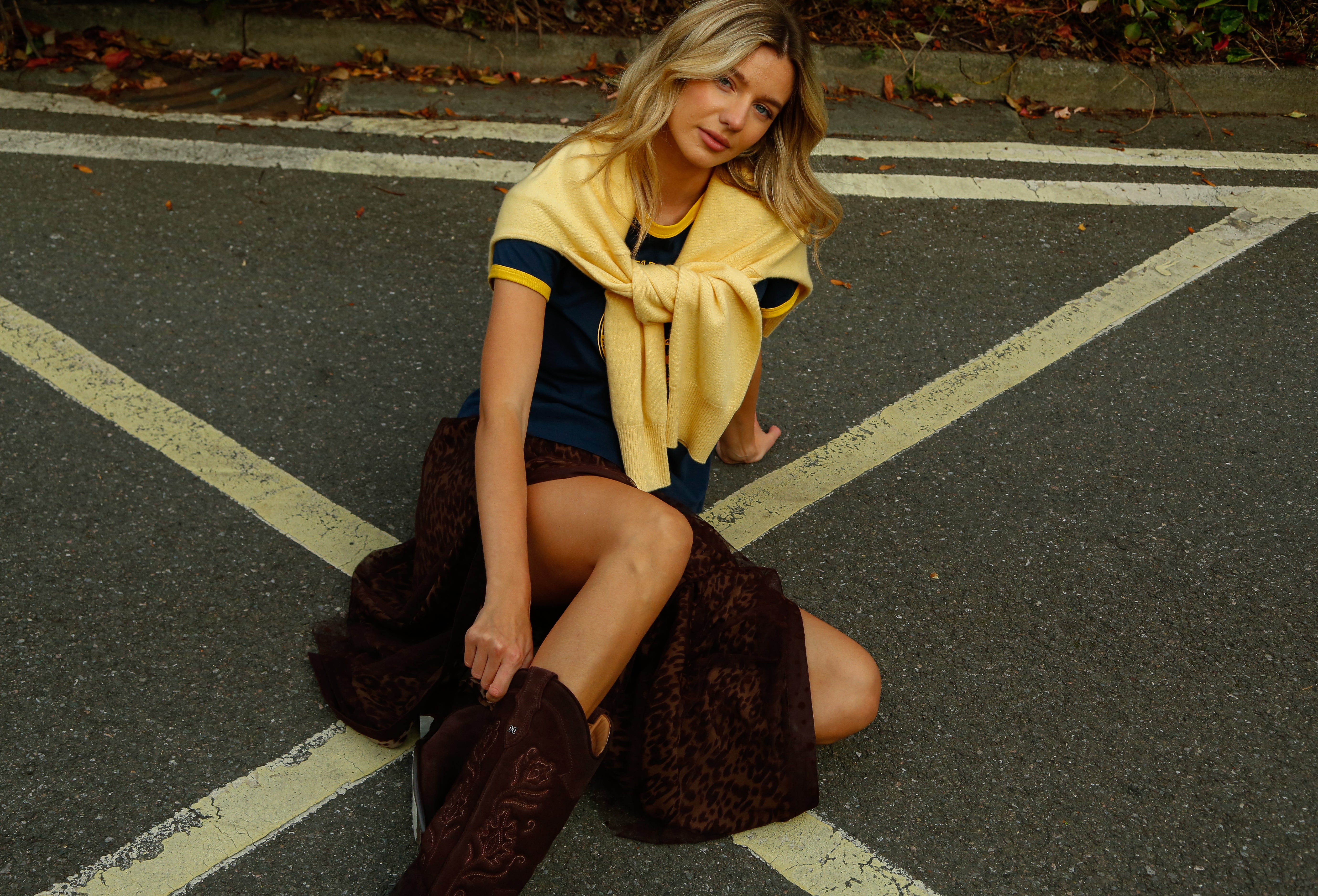 PARK Cashmere Boyfriend Jumper in Buttercream