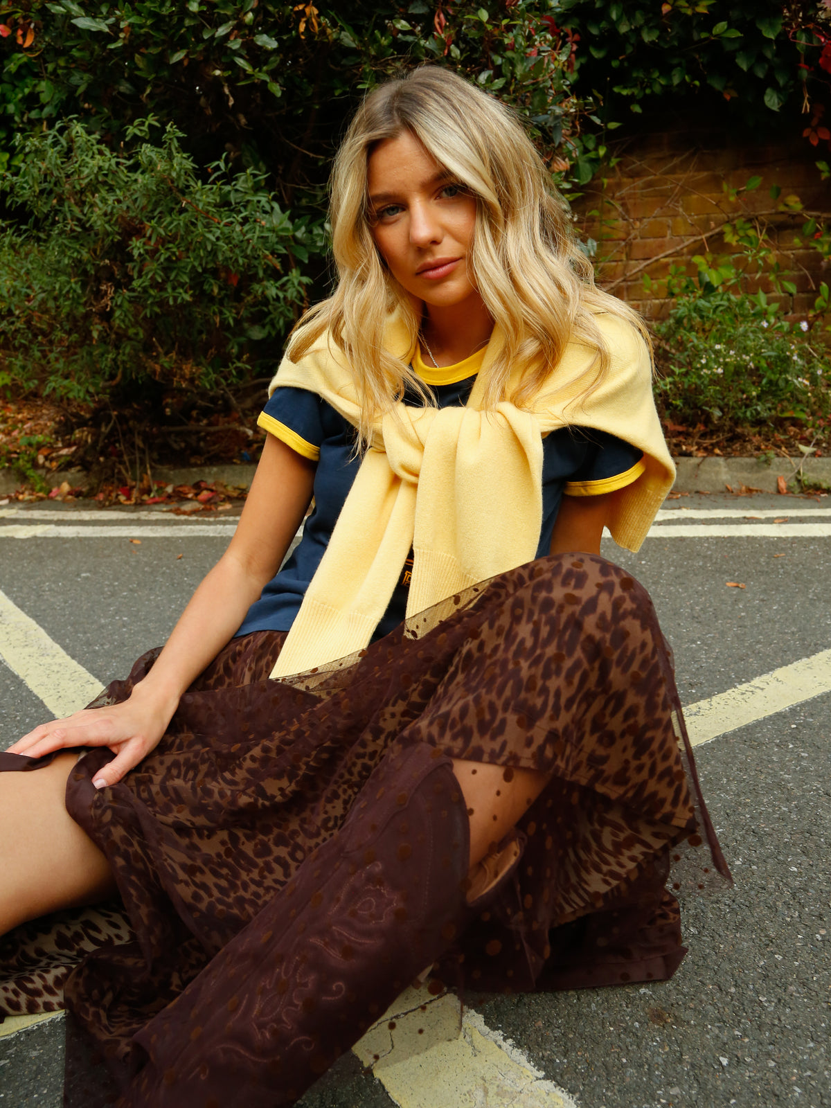 PARK Cashmere Boyfriend Jumper in Buttercream