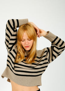 You added <b><u>R&B Bridget Stripe Crew in Oatmeal Chine</u></b> to your cart.