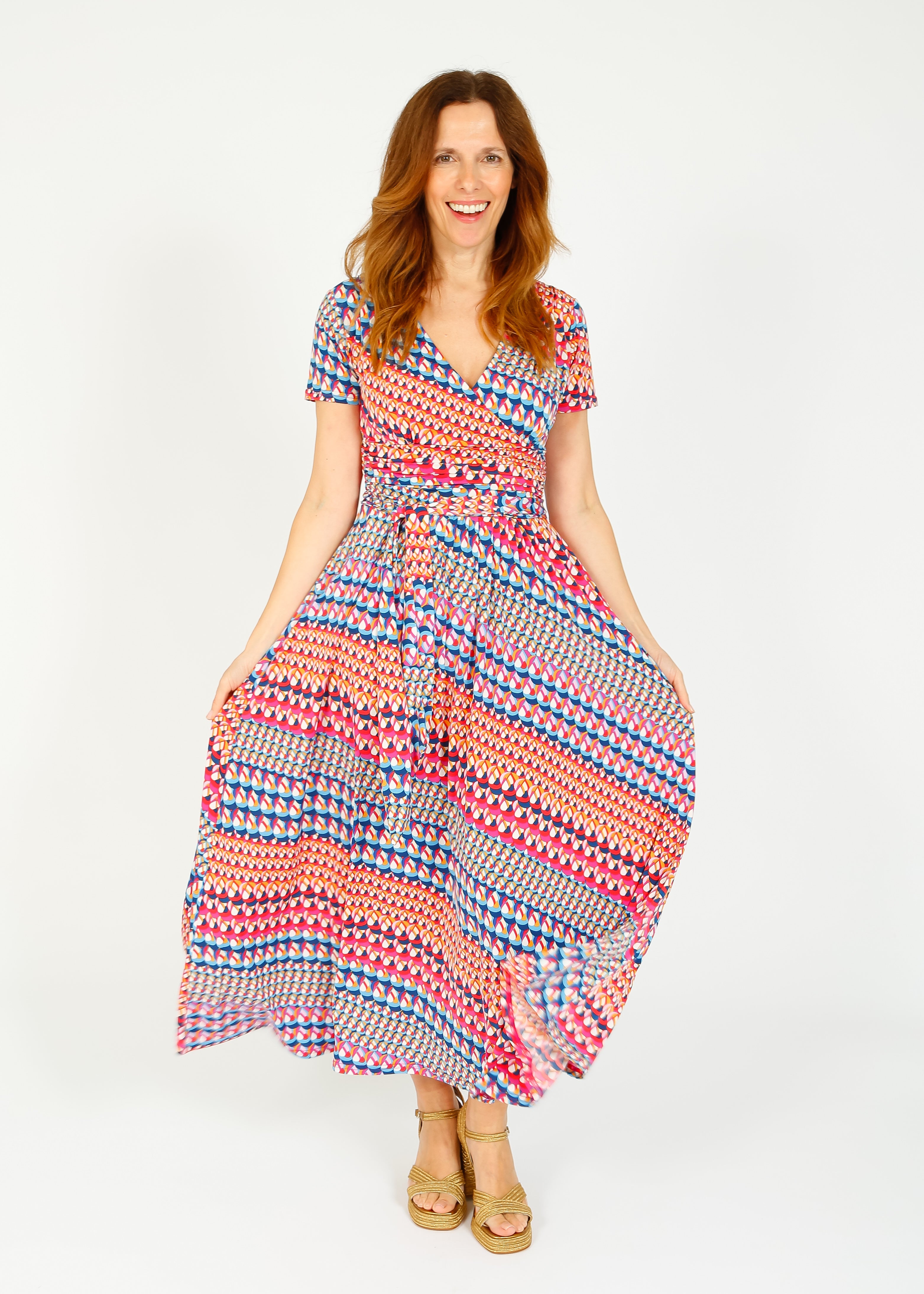 Onjenu Crawford Midi Dress in Balear