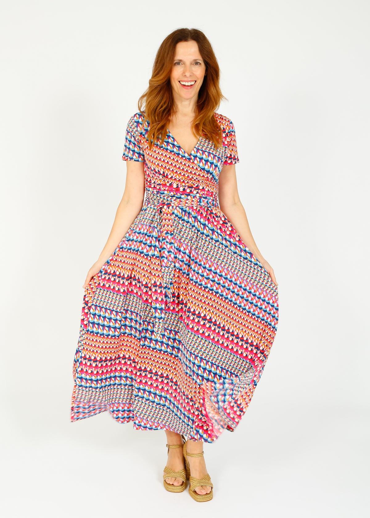 Onjenu Crawford Midi Dress in Balear