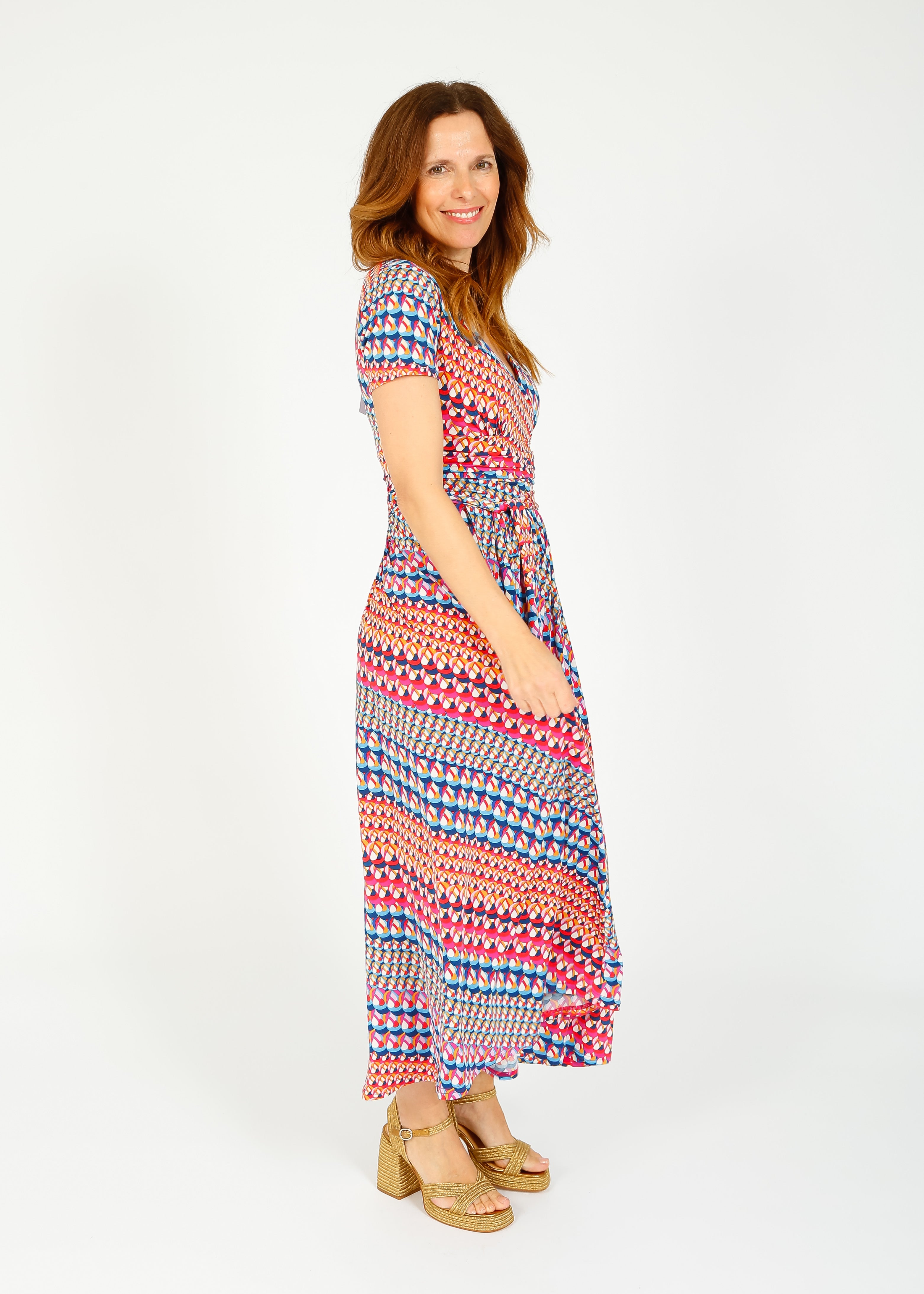 Onjenu Crawford Midi Dress in Balear