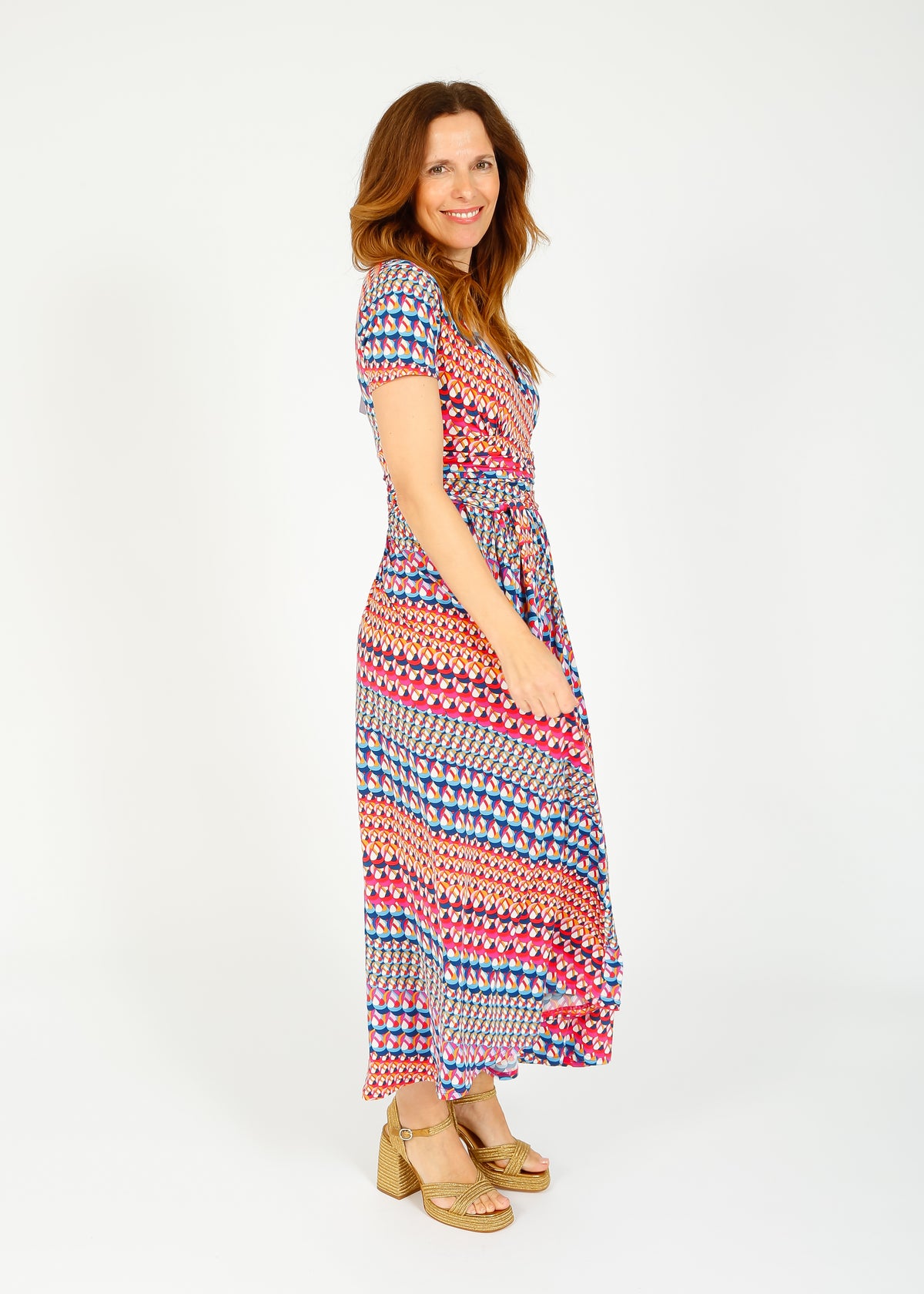 Onjenu Crawford Midi Dress in Balear