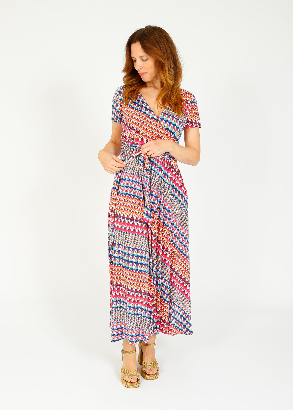 Onjenu Crawford Midi Dress in Balear